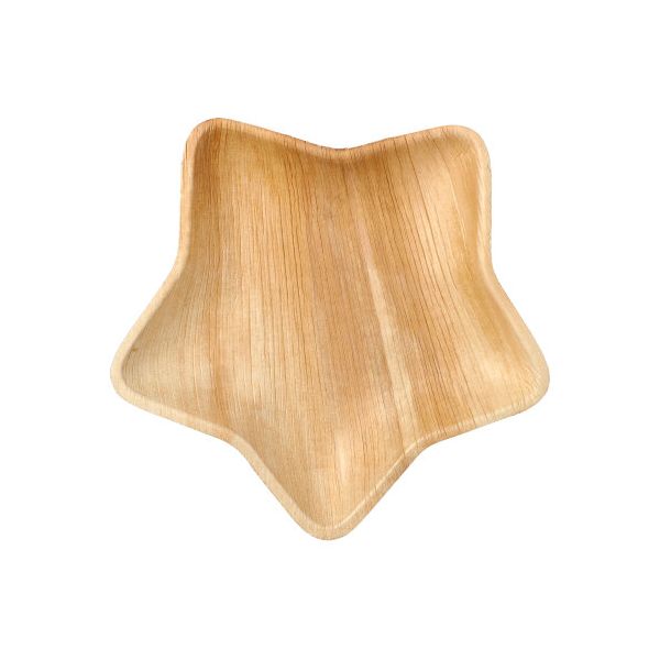 Palmblatt Teller "pure", Sternform 22,3 x 20 cm - Bild 1
