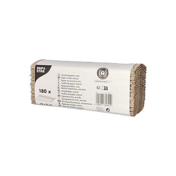 Papierhandtücher 31 x 25 cm natur C-Falz, 1-lagig - Bild 1