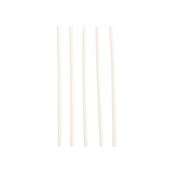 Papierstrohhalme Ø 6 mm · 20 cm weiss - Bild 1