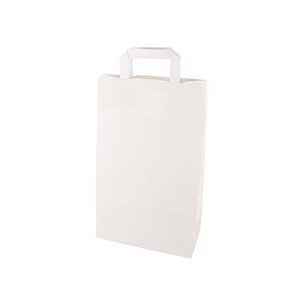 Papiertüten 36 x 22 x 10 cm weiss mit Tragegriff - Bild 1