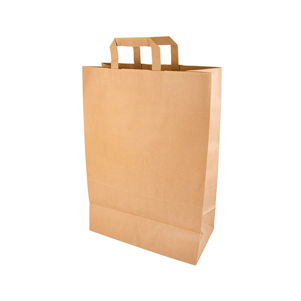 Papiertüten 44 x 32 x 17 cm braun mit Tragegriff - Bild 1