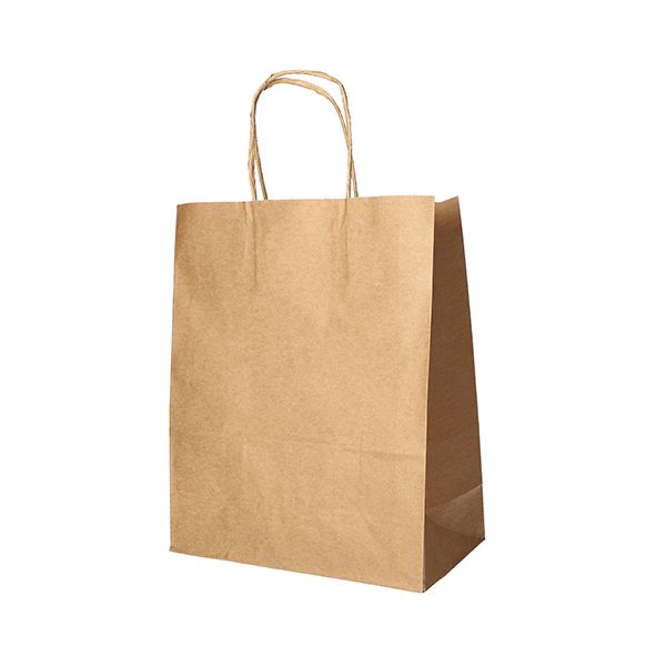 Papiertüten 44 x 32 x 17 cm braun mit gedrehtem Tragegriff - Bild 1