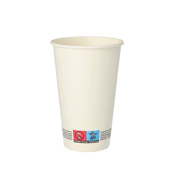 Pappbecher für Heißgetränke, 0,3 l weiss - Bild 1