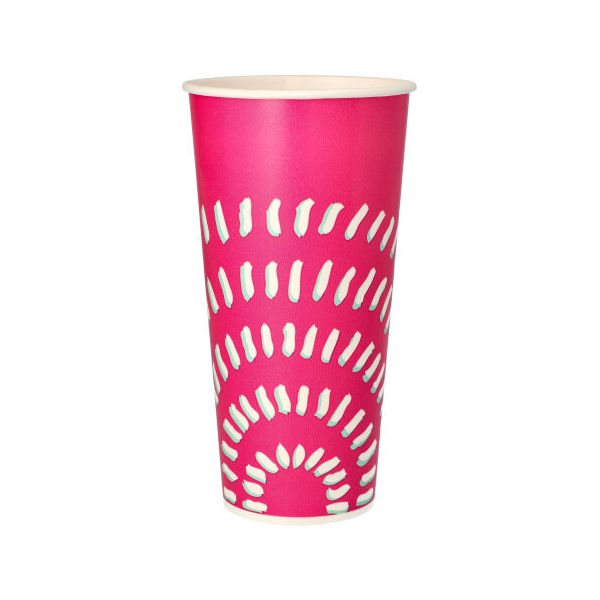 Pappbecher für Kaltgetränke, 0,5 l pink - Bild 1
