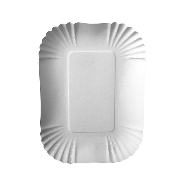 Pappschalen eckig "pure" 13 x 17,5 x 3 cm weiss - Bild 1