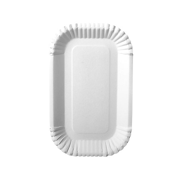 Pappschalen eckig "pure" 15 x 23 x 2 cm weiss - Bild 1