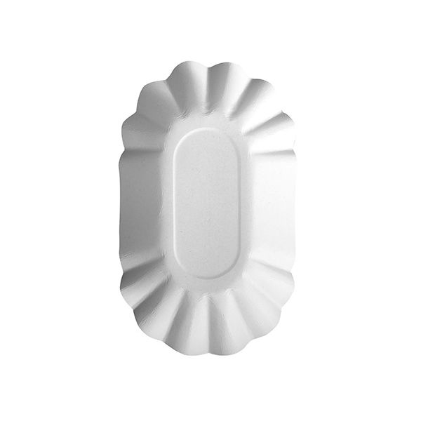 Pappschalen oval "pure" 9 x 16 cm weiss - Bild 1