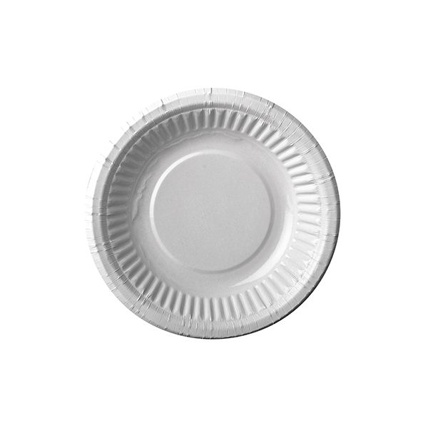 Pappschalen rund Ø 19 cm · 3 cm weiss - Bild 1