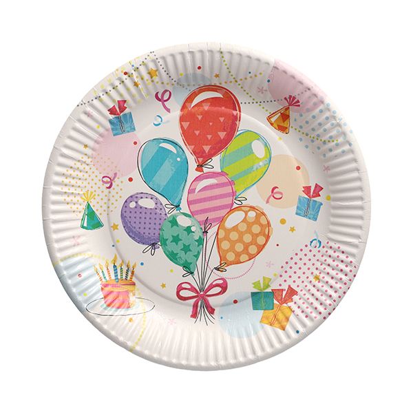 Pappteller, rund, Ø 23 cm, "Fete" - Bild 1