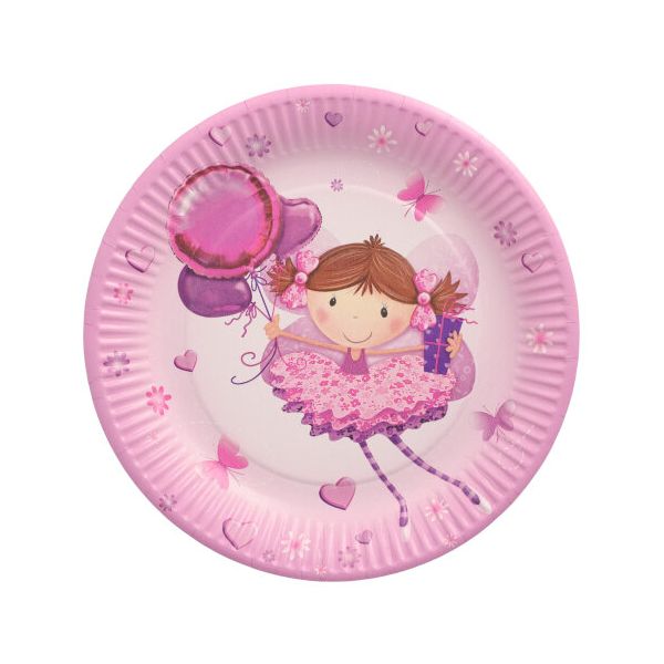 Pappteller, rund Ø 23 cm "Little Dancer" - Bild 1