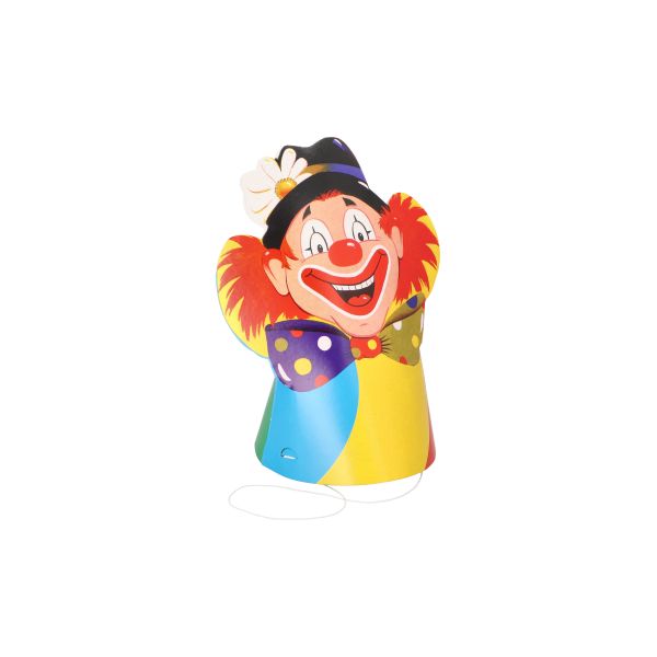 Partyhüte "Clowngesicht" - Bild 1