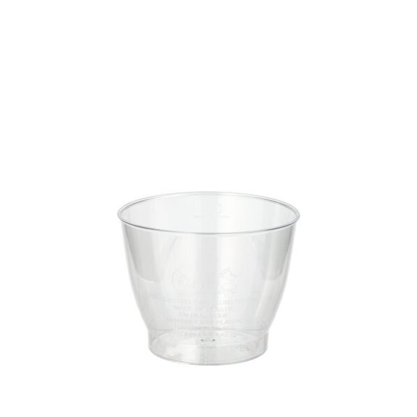 Plastikbecher (PS) 0,1 l Ø 6,8 cm · 5,4 cm transparent - Bild 1