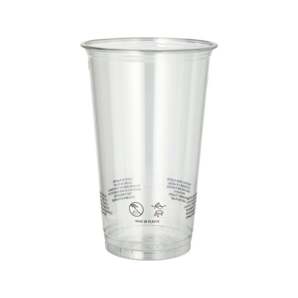 Plastikbecher R-PET, 0,5 l Ø 9,5 cm · 14,7 cm glasklar - Bild 1