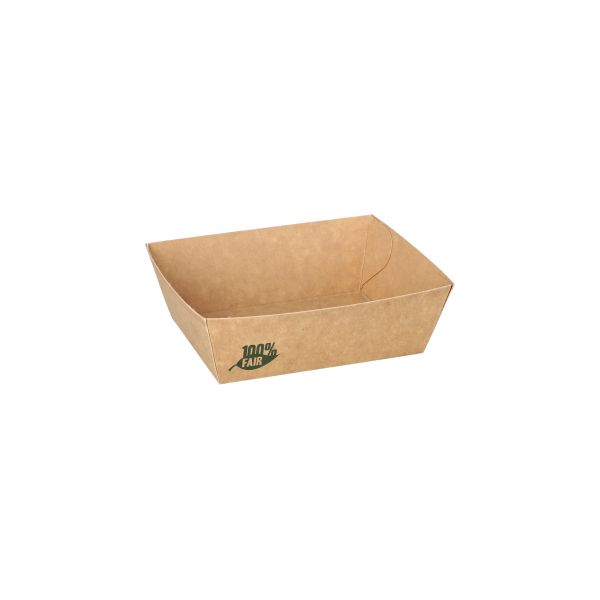 Pommes-Frites-Trays "pure" 8,5 x 10,5 cm "100% Fair" klein - Bild 1