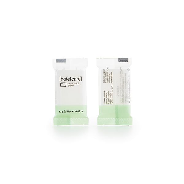Rechteckige Seife "Hotel Care" 8 mm x 52 mm x 33 mm weiss im Flow Pack - Bild 1