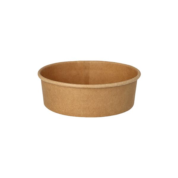 Salatschalen, Pappe rund 500 ml Ø 15 cm · 4,6 cm braun - Bild 1