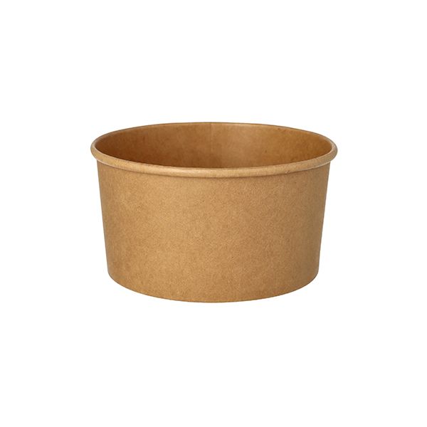 Salatschalen To Go aus Pappe, rund 1000 ml Ø 15 cm · 7,5 cm braun - Bild 1