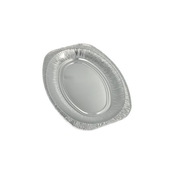Servierplatten, Alu oval 35 x 24,5 cm - Bild 1