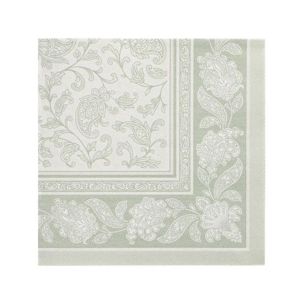 Servietten "ROYAL Collection" 1/4-Falz 40 x 40 cm jadegrün "Ornaments" - Bild 1