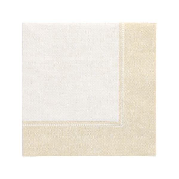 Servietten, creme, "ROYAL Collection", 1/4-Falz, 40 x 40 cm, "Linum" - Bild 1