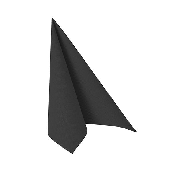 Servietten, schwarz "ROYAL Collection" 1/4-Falz 48 x 48 cm - Bild 1