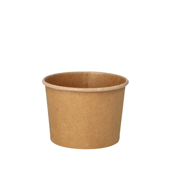 Suppenbecher To Go, Pappe "pure", 350 ml, braun - Bild 1