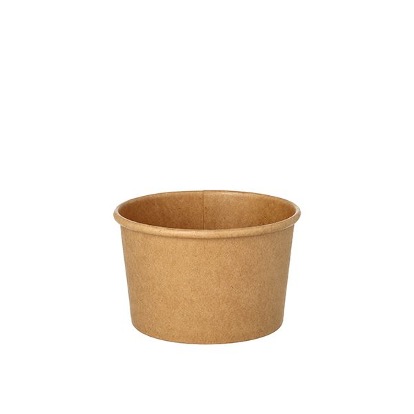 Suppenbecher "To Go", Pappe rund 230 ml Ø 9,8 cm · 6 cm braun - Bild 1