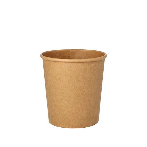 Suppenbecher "To Go", Pappe rund 470 ml Ø 9,8 cm · 10 cm braun - Bild 1