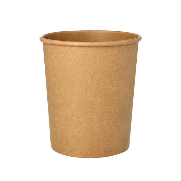 Suppenbecher "To Go", Pappe rund 940 ml Ø 11,5 cm · 13 cm braun - Bild 1
