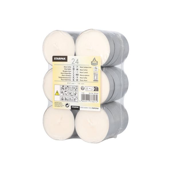 Teelichter groß Ø 57 mm · 22 mm weiss - Bild 1