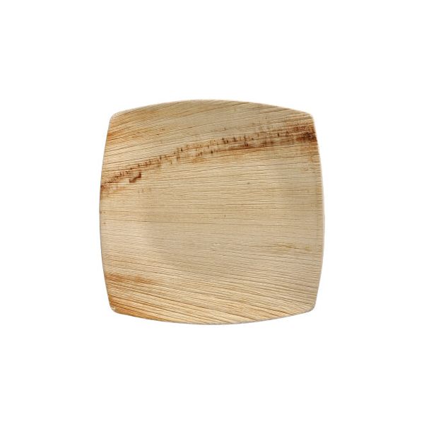 Teller aus Palmblatt "pure" 15 x 15 cm natur "QUADRATO" - Bild 1