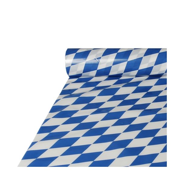 Tischdecke aus Folie, 20 m x 1 m "Bayrisch Blau" - Bild 1