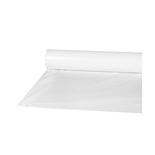 Tischdecke aus Folie, 50 m x 80 cm weiss - Bild 1