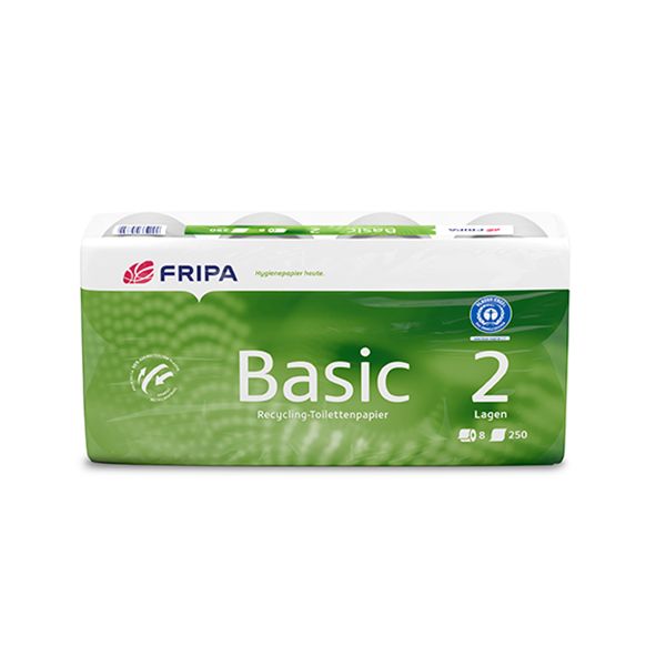Toilettenpapier 2-lagig, "Basic" weiss, 400 Blatt pro Rolle - Bild 1