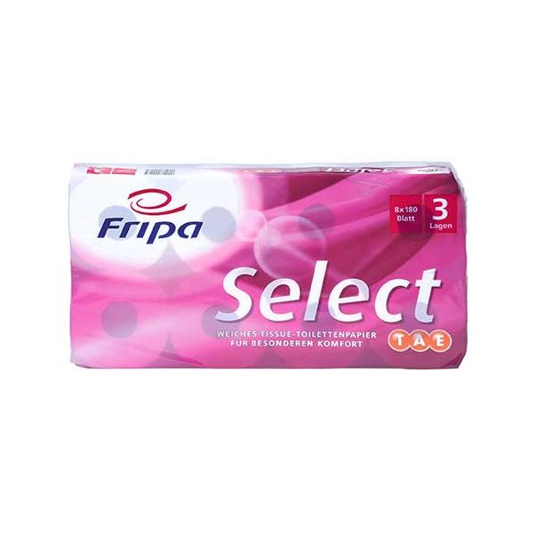 Toilettenpapier 3-lagig, "Select TAE" hochweiß, 180 Blatt pro Rolle - Bild 1