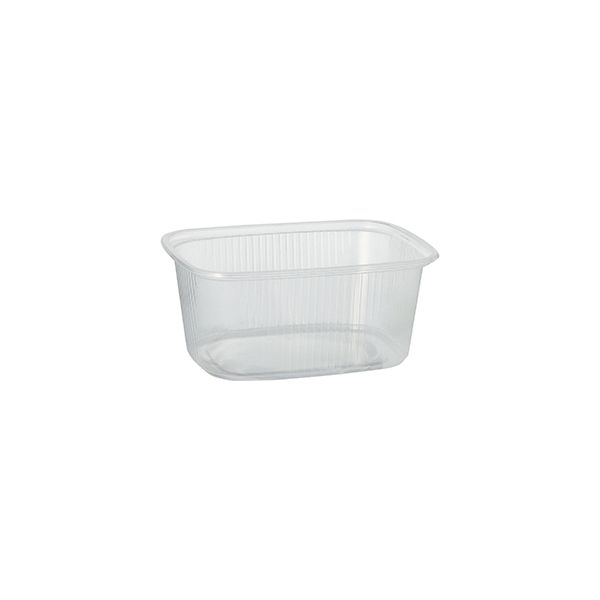 Verpackungsbecher, PP eckig 250 ml transparent - Bild 1