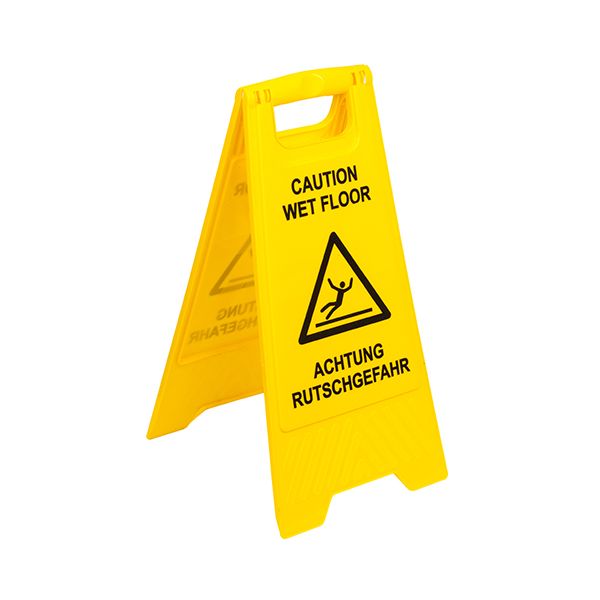 Warnschild "Achtung Rutschgefahr" 62 x 30,5 cm gelb - Bild 1