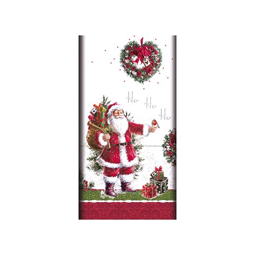 Airlaid Weihnachtstischdecke, stoffähnlich, 120 x 180 cm "HoHoHo" 1