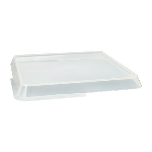 Deckel für Mehrweg-Foodboxen, 23,4 x 23,4 x 2,5 cm transparent 1
