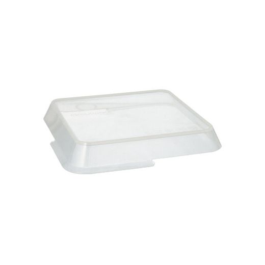 Deckel für Mehrweg-Foodboxen eckig, 15,6 x 15,6 x 2,5 cm transparent 1