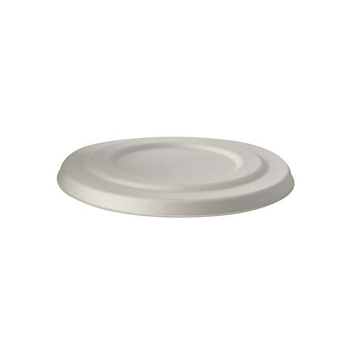 Deckel für Suppenbecher To Go, Zuckerrohr "pure" Ø 14 cm weiss 1