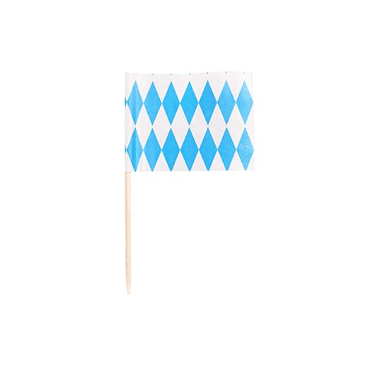 Partypicker, Flaggen 8 cm "Bayrisch Blau" 1