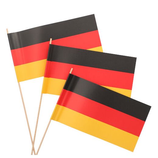 Deutschland-Flaggen aus Papier, 12 x 22 cm 1