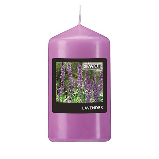 Duft-Stumpenkerzen, Lavendel, Ø 58 mm · 110 mm, "Flavour" 1