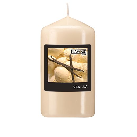 Duft-Stumpenkerzen, Vanilla, Ø 58 mm · 110 mm, "Flavour" 1