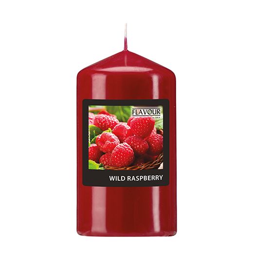 Duft-Stumpenkerzen, Wild Raspberry, Ø 58 mm · 110 mm, "Flavour" 1