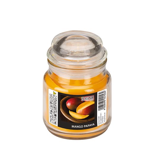 Duftkerzen im Glas, Mango-Papaya, Ø 63 mm · 85 mm, "Flavour" 1