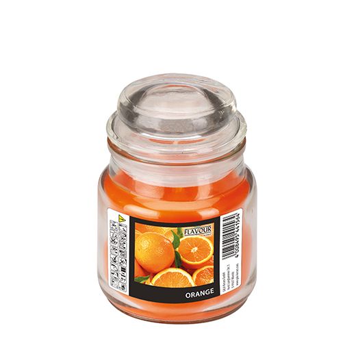 Duftkerzen im Glas, Orange,  Ø 63 mm · 85 mm, "Flavour"  1