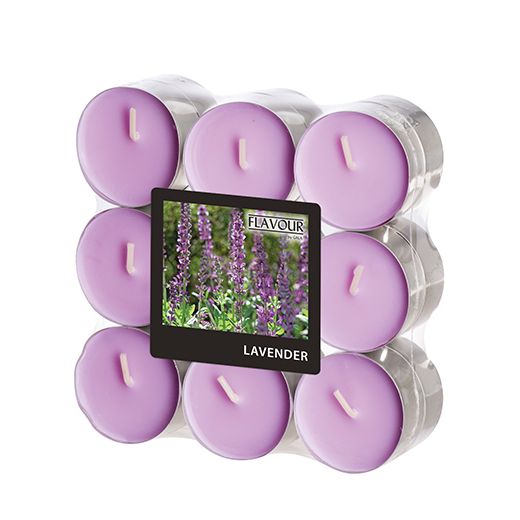 Duftteelichter, Lavendel, Ø 37,5 mm · 16,6 mm, "Flavour" 1