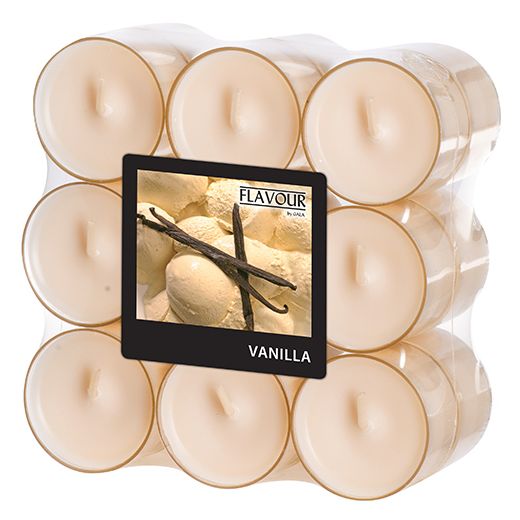 Duftteelichter, Vanilla, Ø 38 mm · 24 mm, "Flavour" 1